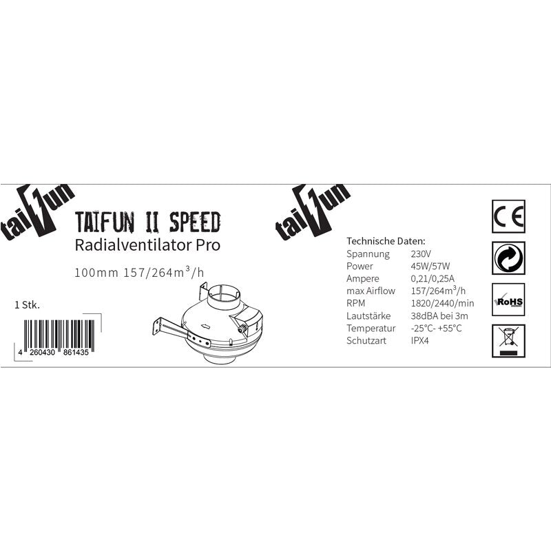 Taifun II Speed Radialventilator Pro