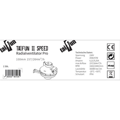 Taifun II Speed Radialventilator Pro