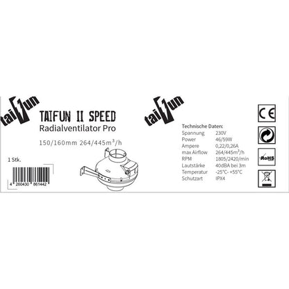 Taifun II Speed Radialventilator Pro
